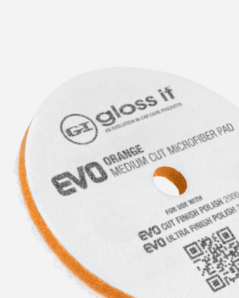 EVO Orange Medium Cut Microfiber Pad