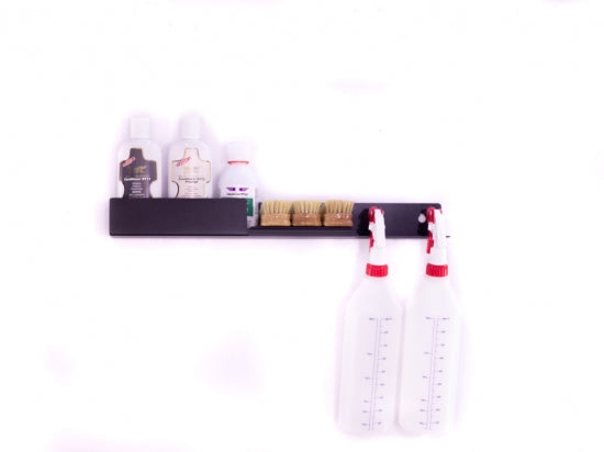 Shelf for Leather Care Products