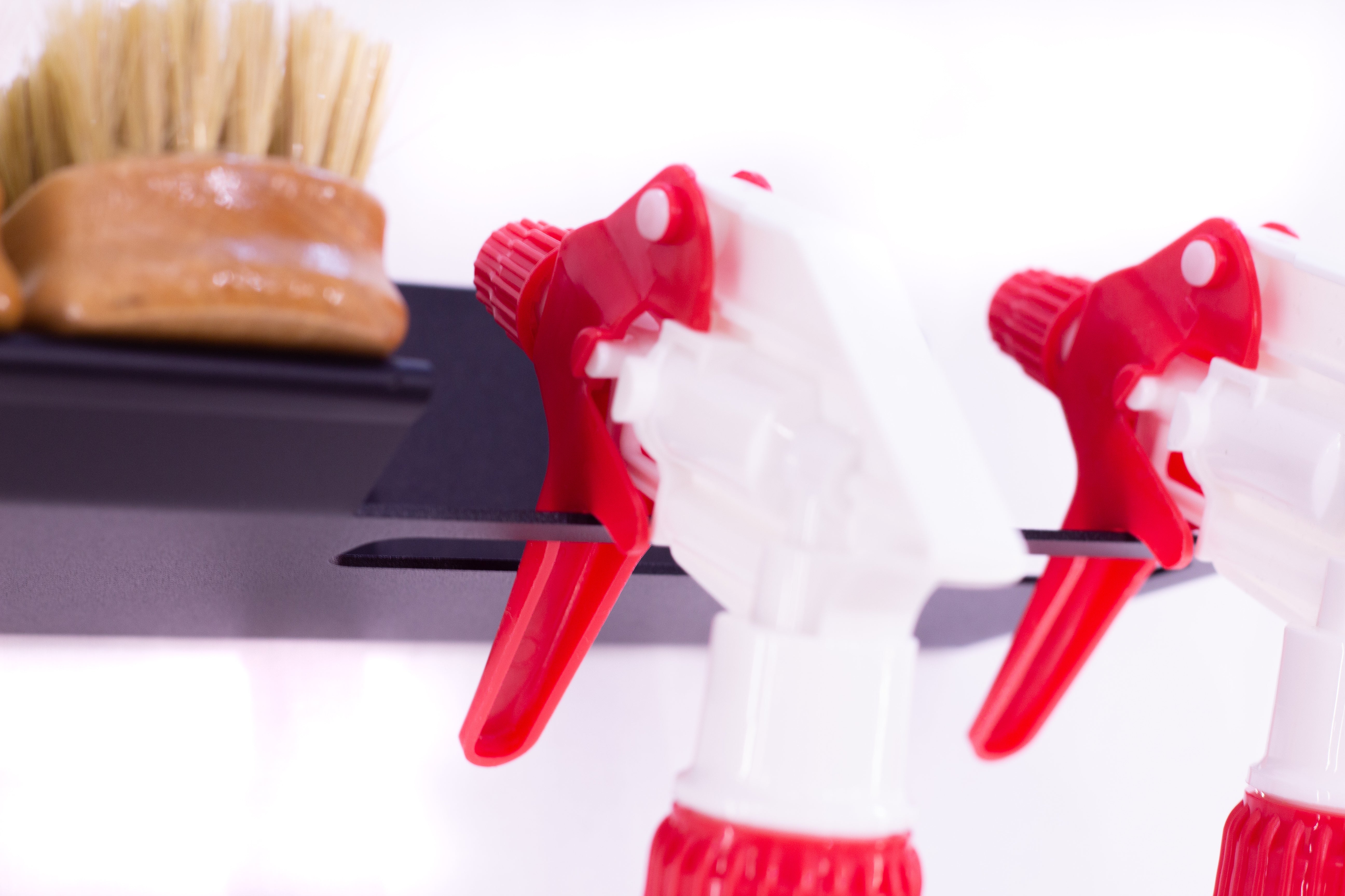 Shelf for Leather Care Products