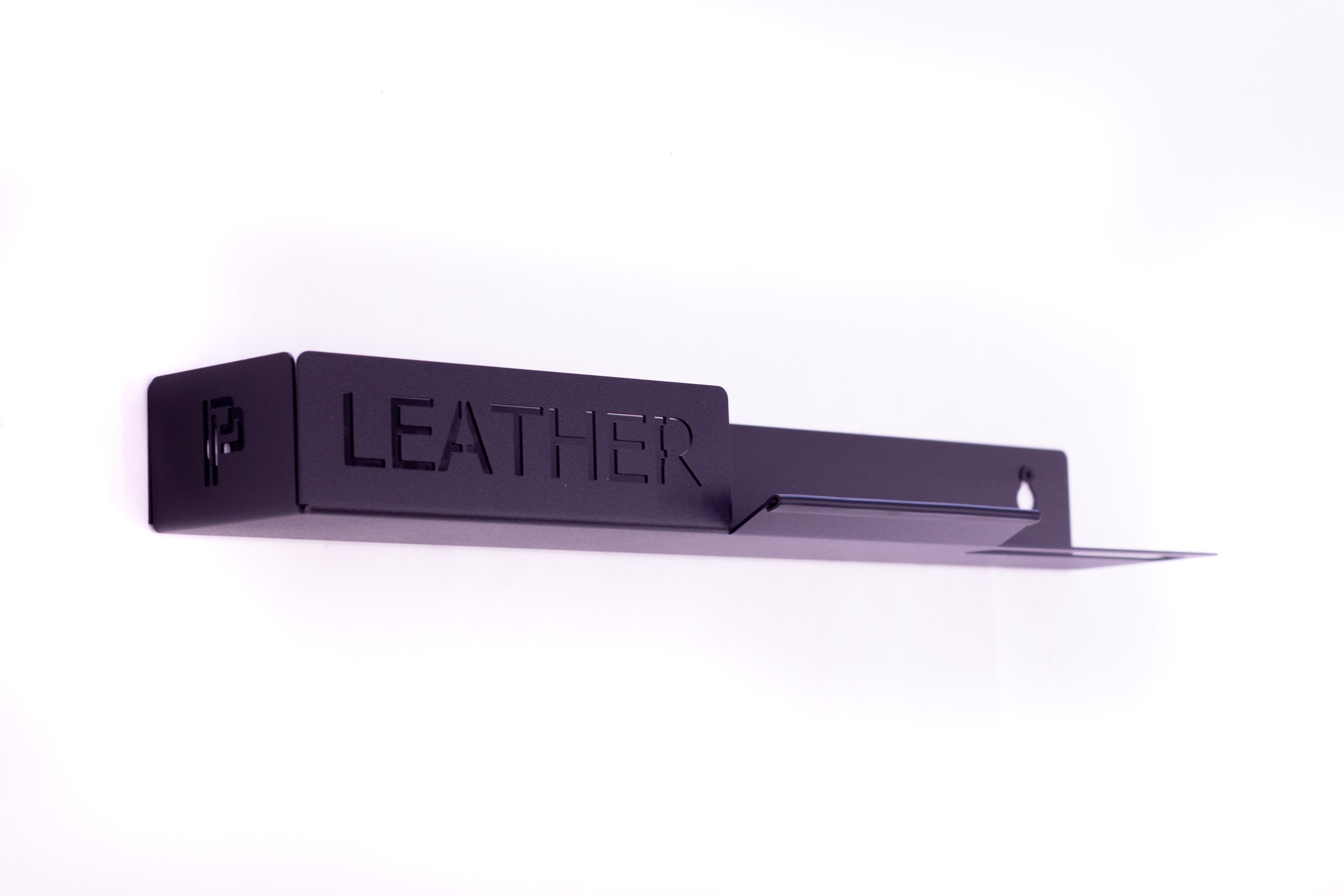 Shelf for Leather Care Products