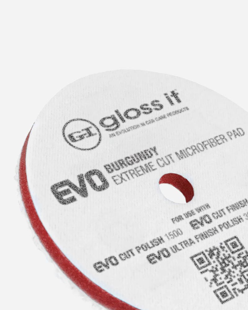 EVO Burgundy Extreme Cut Microfiber Pad